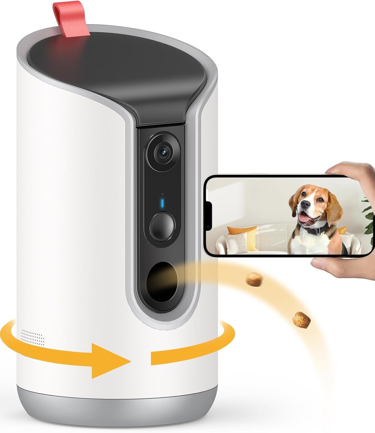 2k pet camera treat dispenser 360view dog camera with phone app 5g24g wifi 2 way talk pet camera indoor for cats remote