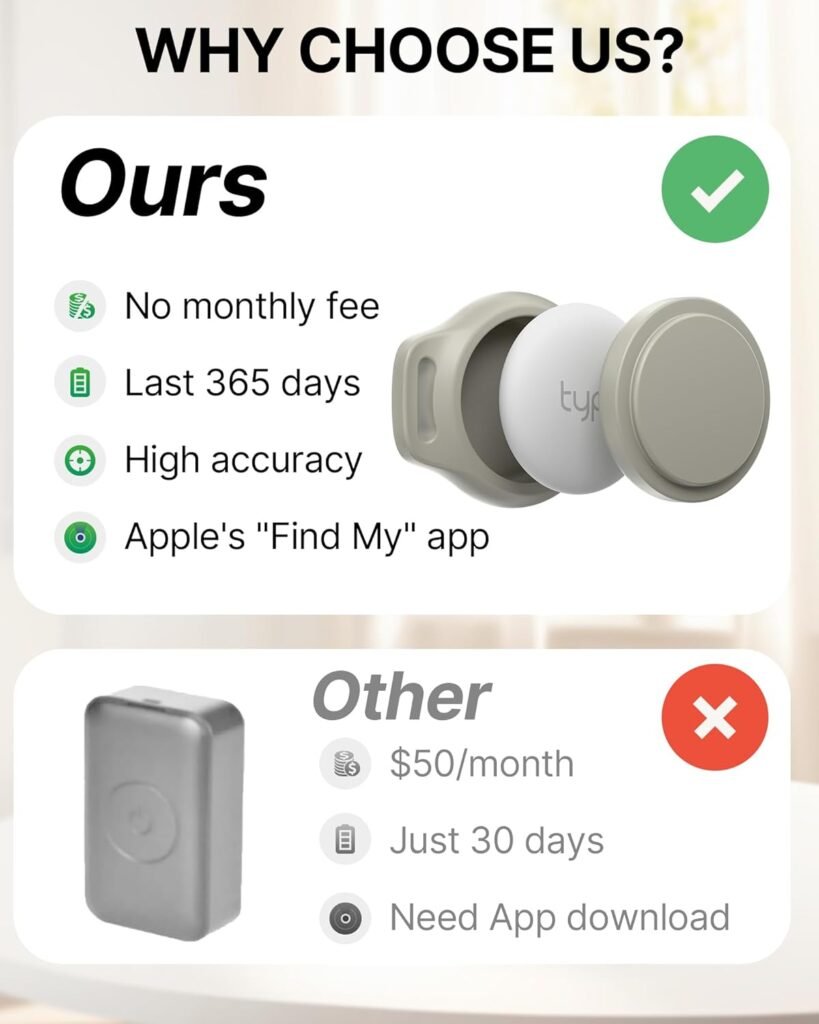 Cat Tracker Collar Waterproof Airtag Cat Collar with Finder Tag (iOS ONLY Not for Android Devices), Compatible with Apple Find My, Breakaway Tractive with Reflective Pattern  Bell, Black, 8-12