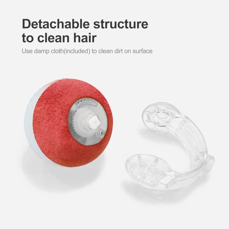 Interactive cat toys for indoor catsthe 3rd generation agile moving cat ball with elastic mesh tailautomatic kitten toys