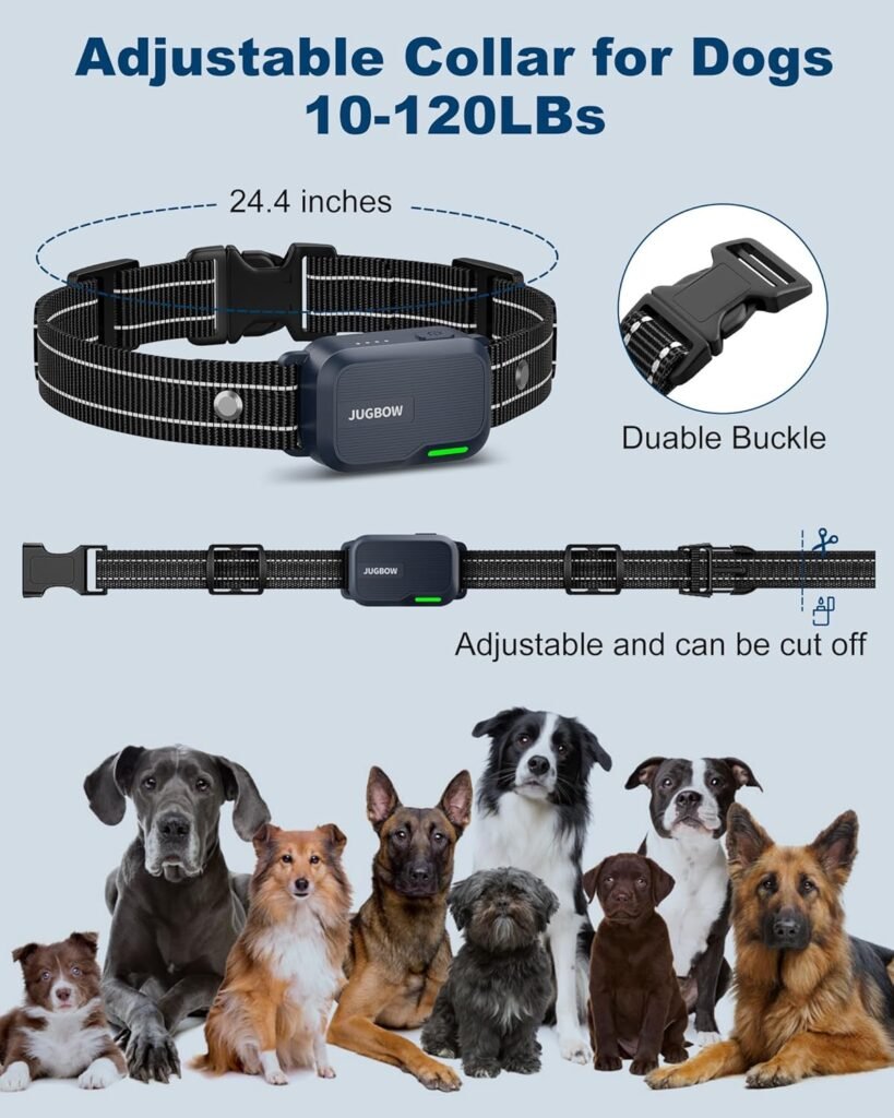 Jugbow Dog Shock Collar - 4200FT Dog Training Collar with Remote Innovative IPX7 Waterproof with 4 Training Modes, Rechargeable E-Collar for All Breeds Jugbow Dog Shock Collar - 4200FT Dog Training Collar with Remote Innovative IPX7 Waterproof with 4 Training Modes, Rechargeable E-Collar for All Breeds