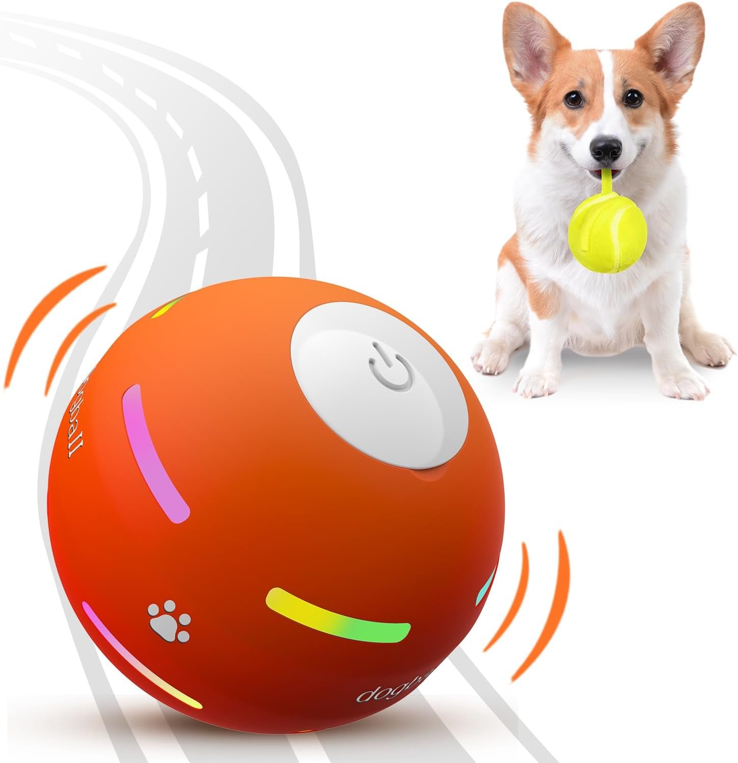 Petdroid interactive dog toys dog ball2025 newly upgraded durable motion activated automatic rolling ball toys forsmallm