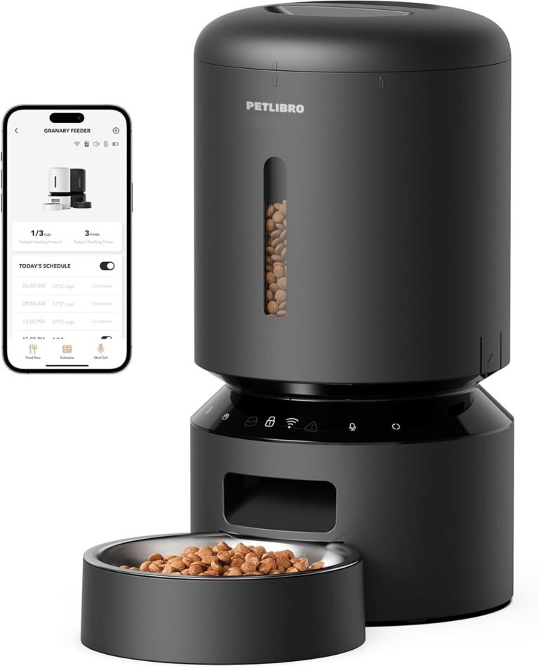 Petlibro automatic cat feeder 5g wifi automatic dog feeder with freshness preservation 5l timed cat feeder with low food