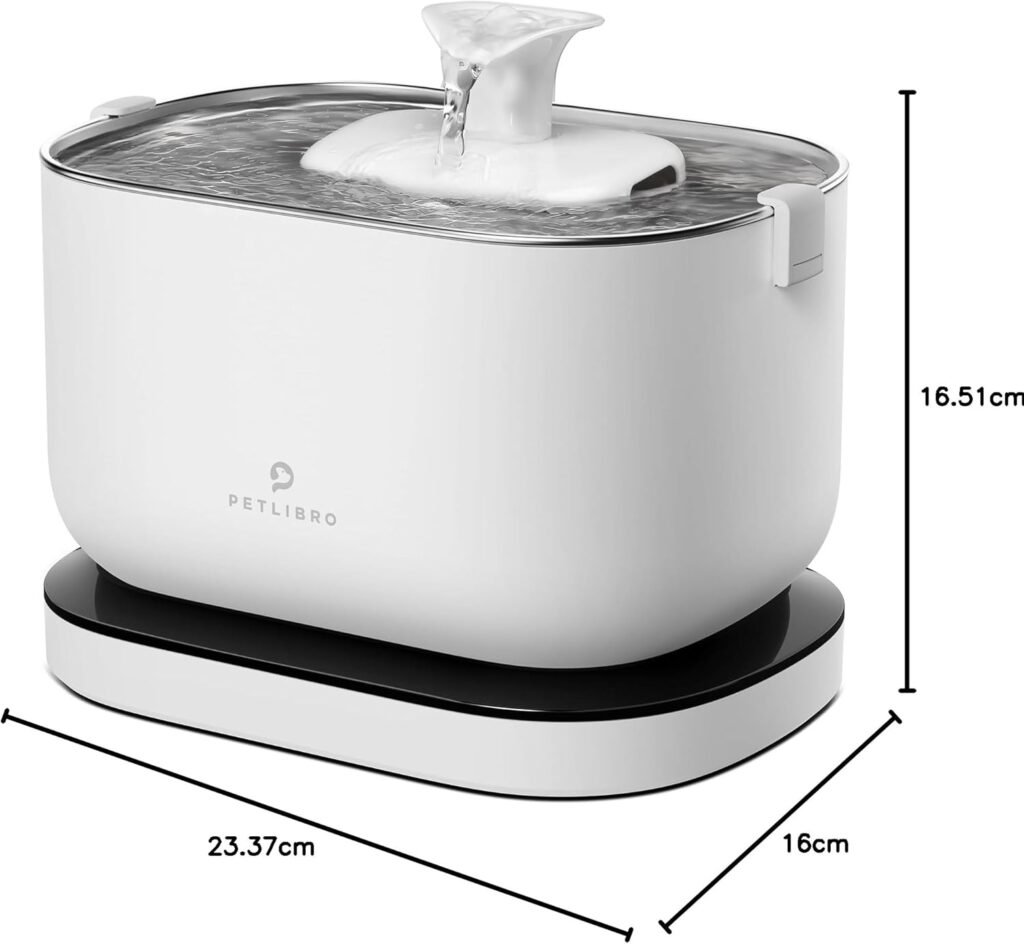 PETLIBRO Cat Water Fountain, Cordless Pet Water Fountain Battery Operated, 2.5L/84oz Dockstream Water Fountains for Cats Indoor, Cat Fountain with Stainless Steel Tray, Easy to Clean BPA-Free PETLIBRO Cat Water Fountain, Cordless Pet Water Fountain Battery Operated, 2.5L/84oz Dockstream Water Fountains for Cats Indoor, Cat Fountain with Stainless Steel Tray, Easy to Clean BPA-Free