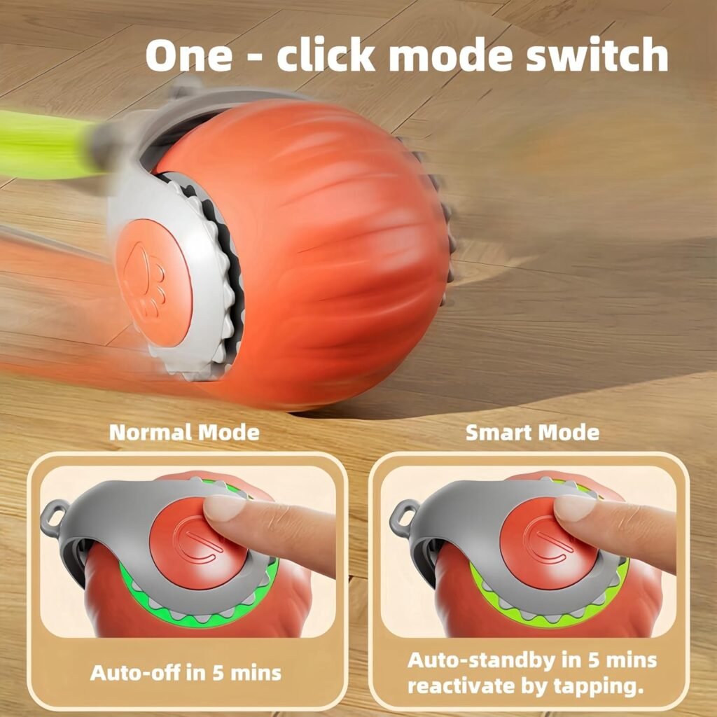 Upgraded ‘Racing Tail 5.0 ’Indoor Cat Interactive Toy: Sensor Cat Teasing Ball, Pet Electronic Chasing and Exercise Toy, Specially Designed for Bored Cats, Two Modes One-Click Switching Upgraded ‘Racing Tail 5.0 ’Indoor Cat Interactive Toy: Sensor Cat Teasing Ball, Pet Electronic Chasing and Exercise Toy, Specially Designed for Bored Cats, Two Modes One-Click Switching
