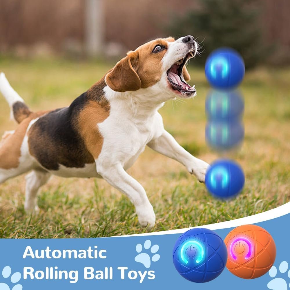 AIIONP Interactive Dog Toys Ball, 2025 New Vibrating Dog Ball, Automatic Moving Dog Balls, Smart Jumping Balls Toy, Interactive Rolling Dog Toys for Large Dogs (Orange#1+Blue#1, 2 PCS) AIIONP Interactive Dog Toys Ball, 2025 New Vibrating Dog Ball, Automatic Moving Dog Balls, Smart Jumping Balls Toy, Interactive Rolling Dog Toys for Large Dogs (Orange#1+Blue#1, 2 PCS)