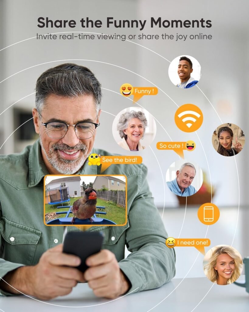 Bird Feeder with Camera Solar Powered : Smart Camera Bird Feeder 2K Live Feed Cam for Outdoor Backyard - AI Identify Auto Capture Videos Pictures, Gifts for Birdlover Mom Dad, 2.4GHz WiFi