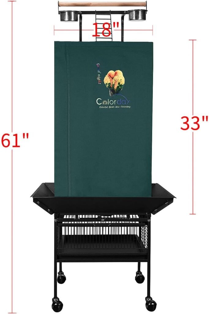 Colorday Good Night Bird Cage Cover for Large Bird Cage with Play Top (Patented), Black 68 Colorday Good Night Bird Cage Cover for Large Bird Cage with Play Top (Patented), Black 68