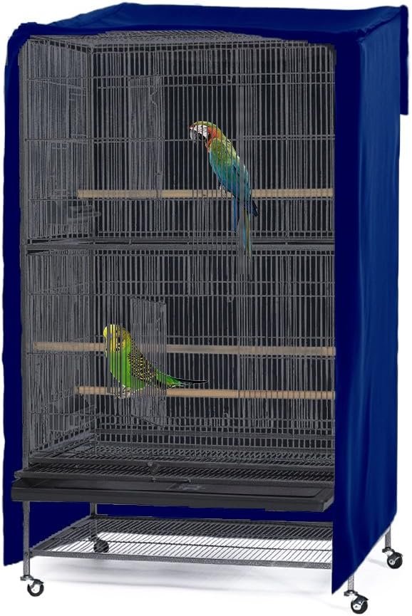 PONY DANCE Pets Product Universal Birdcage Cover Blackout Breathable Birdcage Cover for Pets Good Night, Large, Black, 35 L x 25 W x 47 in H PONY DANCE Pets Product Universal Birdcage Cover Blackout Breathable Birdcage Cover for Pets Good Night, Large, Black, 35 L x 25 W x 47 in H