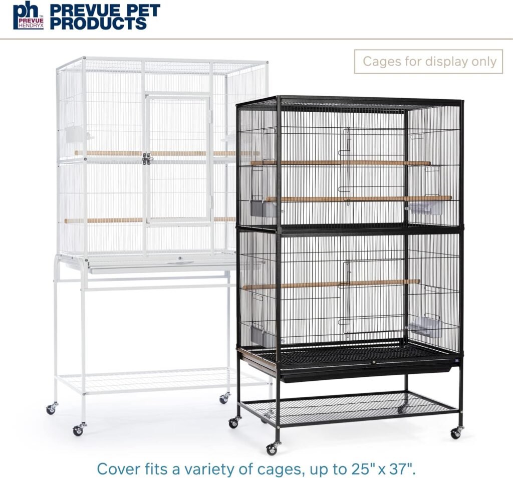 Prevue Hendryx Pet Products Good Night Bird Cage Cover, Large, Black