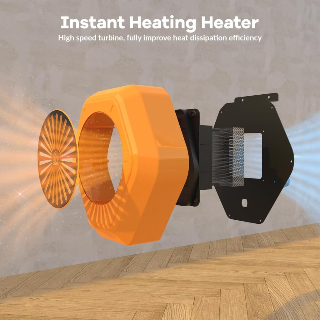 800W Dog House Heater, Pet House Heater with Over Heat Protection, Safe Dog Heaters for Outside Outdoor Dog Houses with Adjustable Digital Heating9.8FT Anti Chew Cord