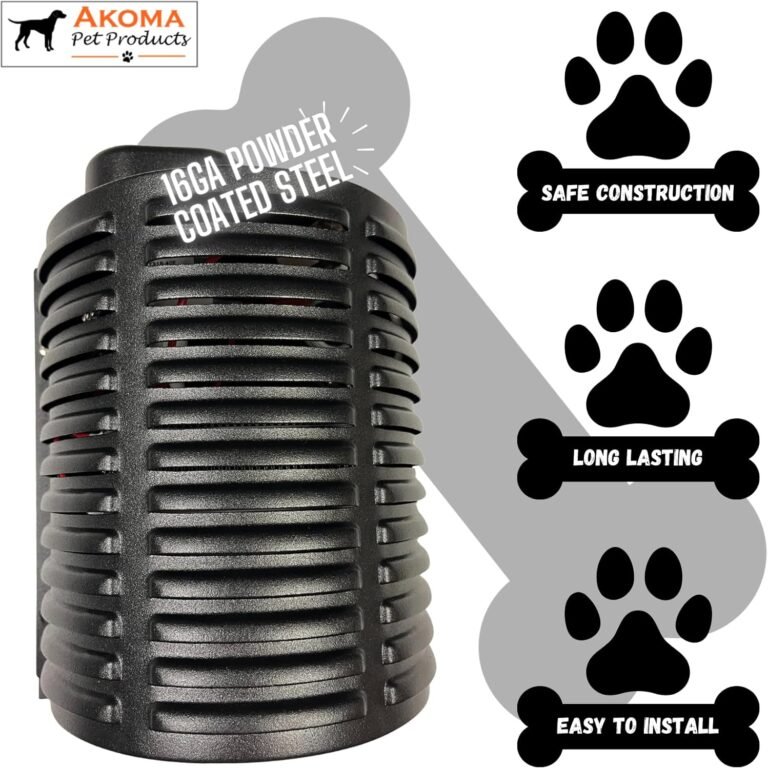 By akoma pet products 400w dog house furnace with 10 foot cord installs in minutes safe dry heat wont burn pets