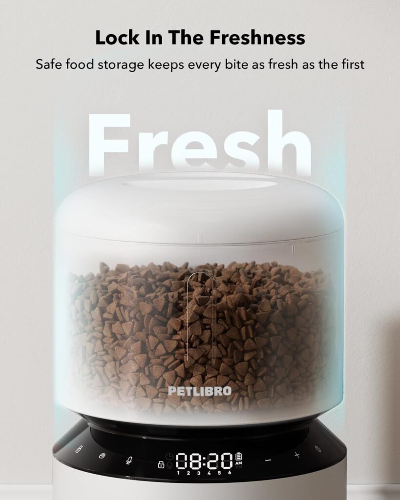 PETLIBRO Automatic Cat Feeder – 3L Programmable Pet Food Dispenser with Airtight Storage, Timed Portion Control, Voice Meal Call Dual Power Supply, Clog-Free Healthy Feeding for Cats Small Dogs PETLIBRO Automatic Cat Feeder – 3L Programmable Pet Food Dispenser with Airtight Storage, Timed Portion Control, Voice Meal Call Dual Power Supply, Clog-Free Healthy Feeding for Cats Small Dogs
