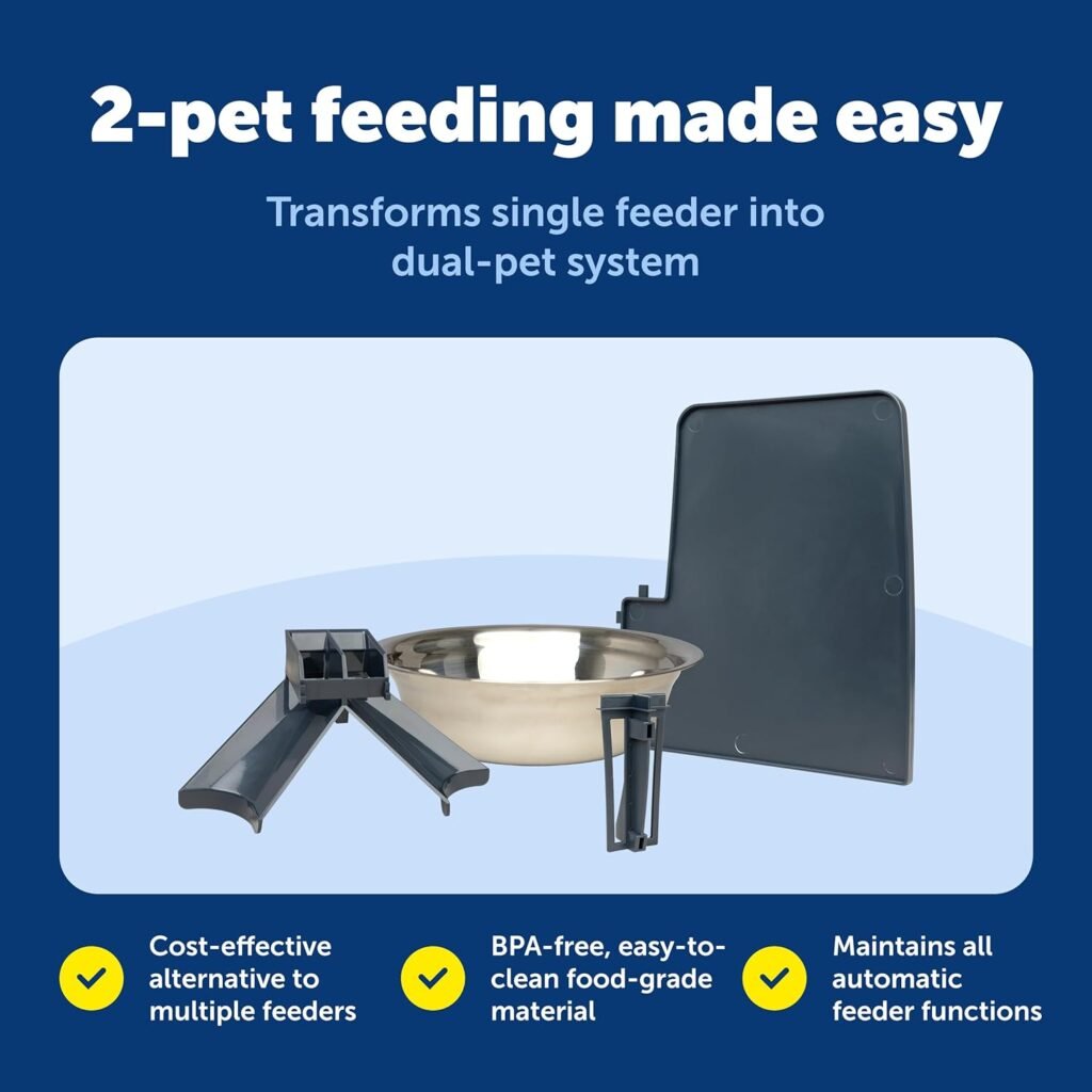 PetSafe Smart Feed Pet Feeder, Automatic Cat Feeder, Automatic Dog Feeder with App, Compatible With Alexa, Apple, Android, Backup Batteries For Power Outage, Black