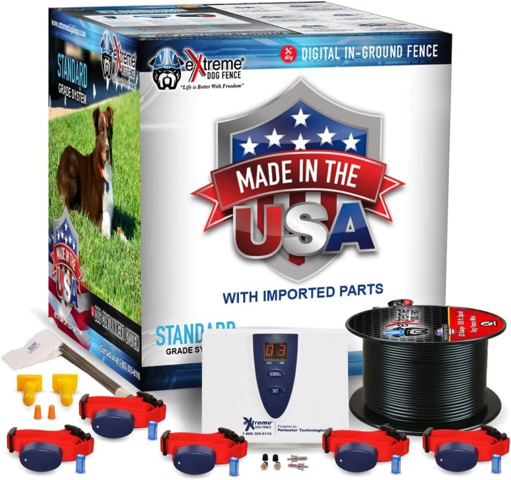 Underground Electric Dog Fence Premium - Standard Dog Fence System for Easy Setup and Superior Longevity and Continued Reliable Pet Safety - 1 Dog | 1000 Feet Standard Dog Fence Wire… Underground Electric Dog Fence Premium - Standard Dog Fence System for Easy Setup and Superior Longevity and Continued Reliable Pet Safety - 1 Dog | 1000 Feet Standard Dog Fence Wire…