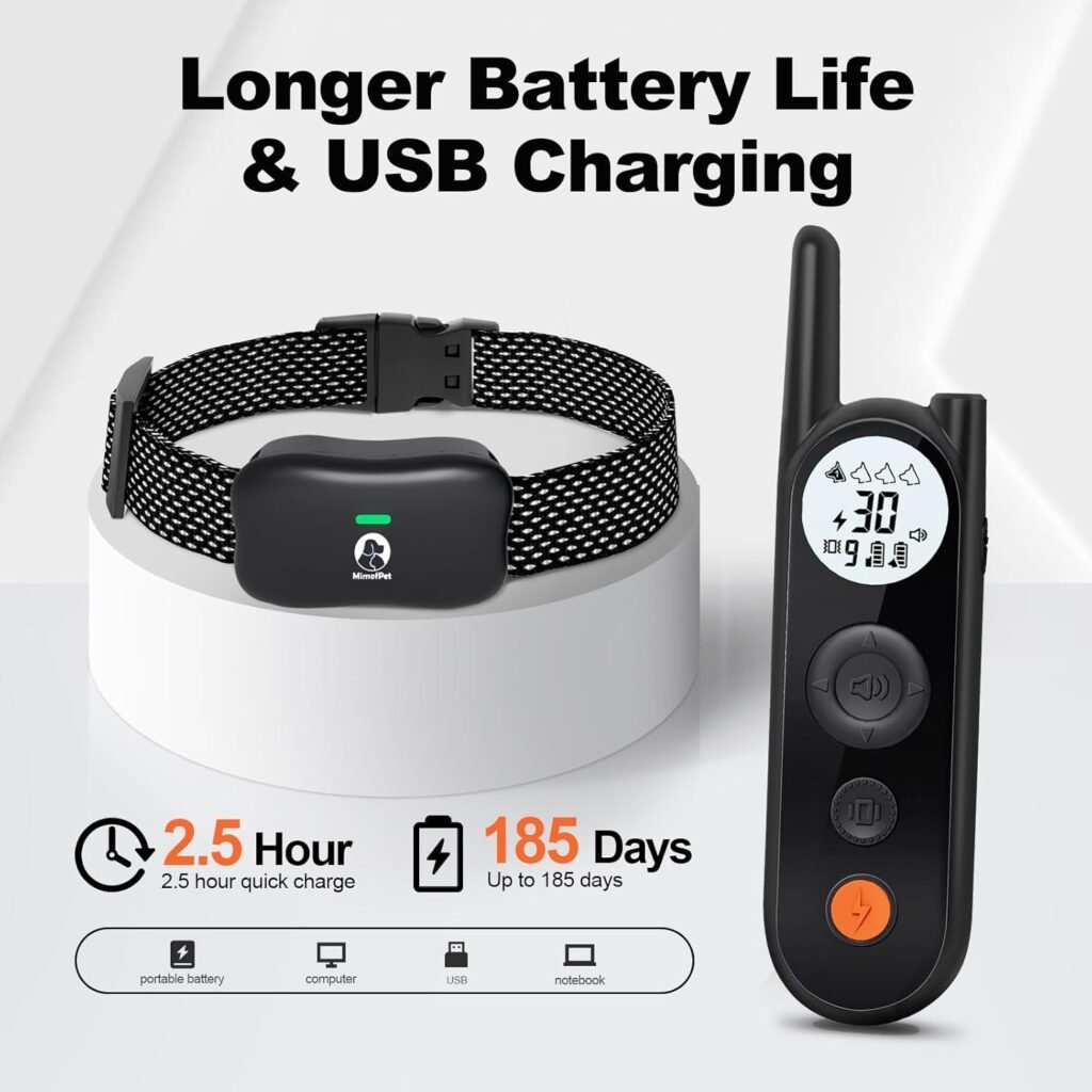 MIMOFPET Wireless Dog Fence System for 2 Dogs - Up to 3500ft Adjustable Electric Fence,Waterproof Training Collar Rechargeable,Pet Containment System for Large Medium Dogs MIMOFPET Wireless Dog Fence System for 2 Dogs - Up to 3500ft Adjustable Electric Fence,Waterproof Training Collar Rechargeable,Pet Containment System for Large Medium Dogs