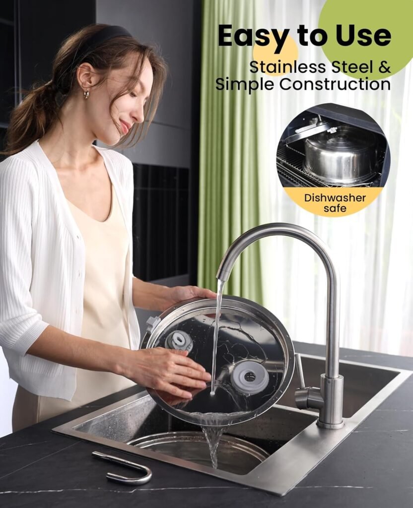 oneisall Dog Water Fountain, 7L/230oz/1.8G Quiet Dog Fountain Water Bowl, Stainless Steel Dog Water Fountain with Visual Water LevelTriple Filtration for Large Medium Small Breed Dogs Pets