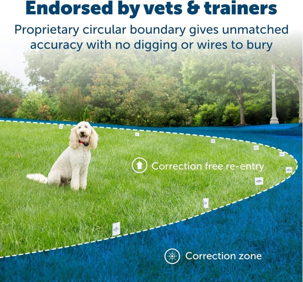 PetSafe Wireless Pet Containment System - Original Wireless Electric Fence for Dogs - Covers Up to 1/2 Acre - for Pets 8lb+