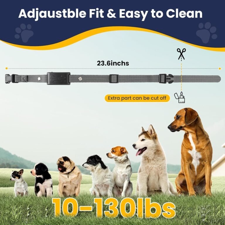 Wireless dog fence electric fence for dogs training collar with remote system 185 days standby time waterproof flash lig